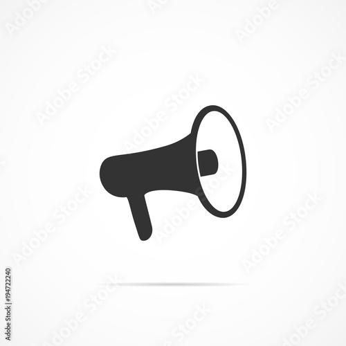 Vector image of a megaphone icon.