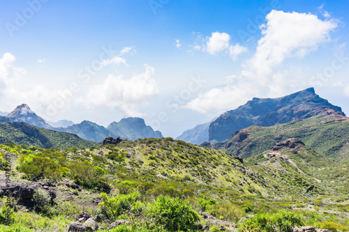 Mountains surrounding the Masca valley on Tenerife island, Canary, Spain