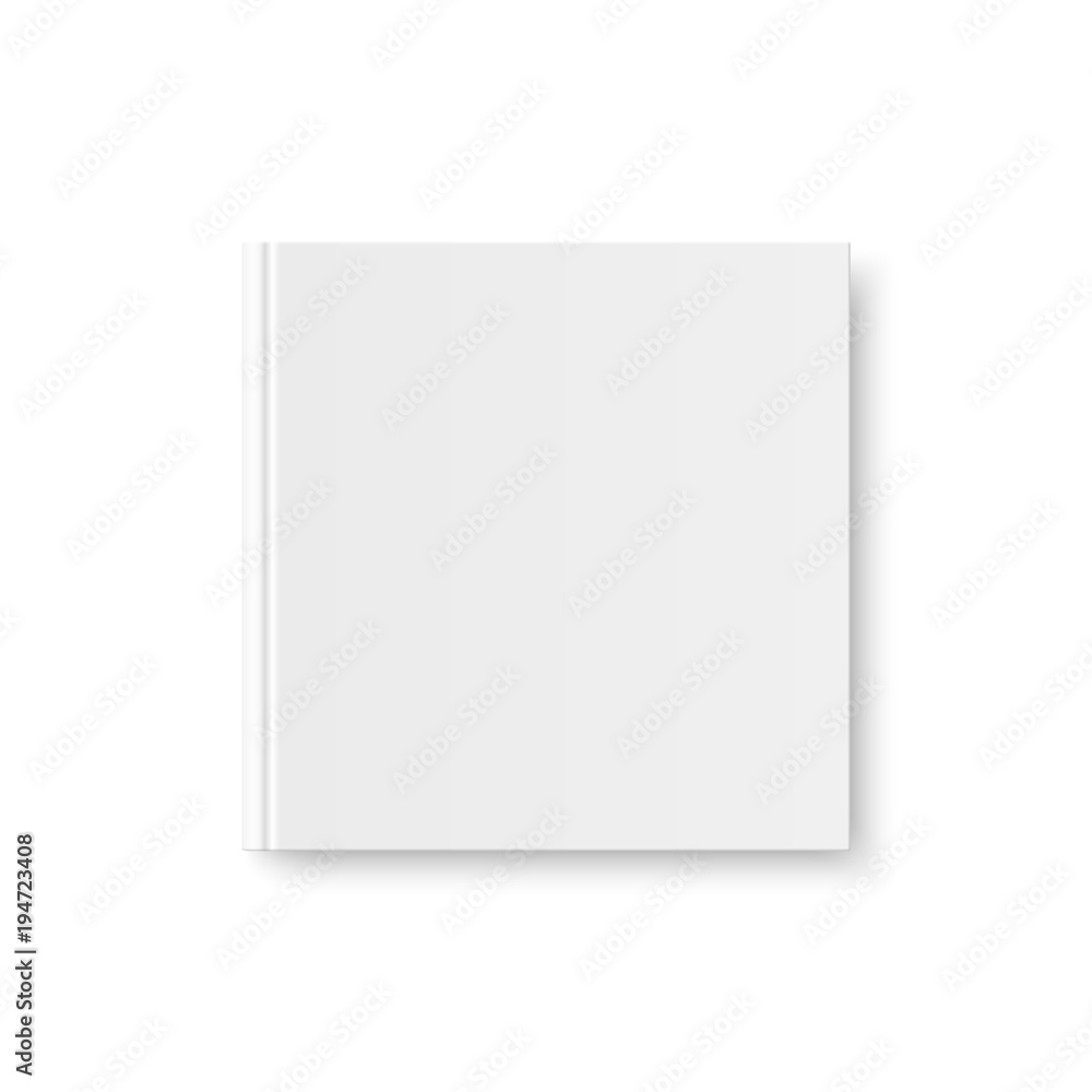 Vector mock up of book white blank cover Vector mock up of book white blank cover