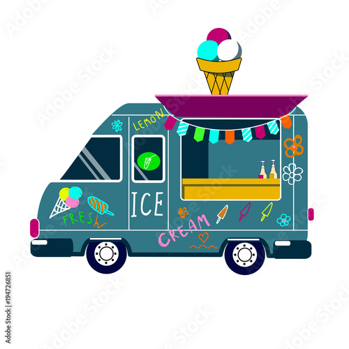 Food Truck Vector Icon