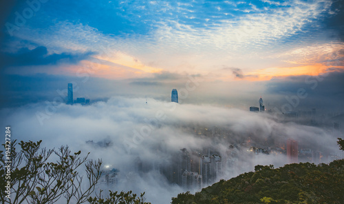 Photography Dramatic misty season in Hong Kong