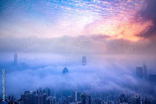 Photography Dramatic misty season in Hong Kong