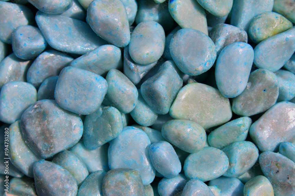 Blue gravels, Texture and Background Blue gravels, Texture and Background