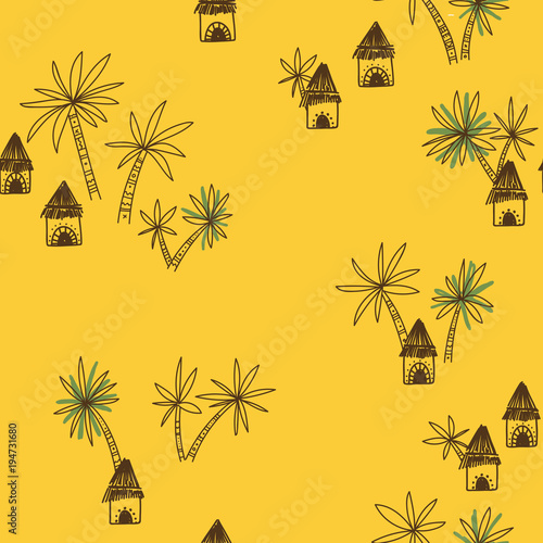 Vector African seamless pattern