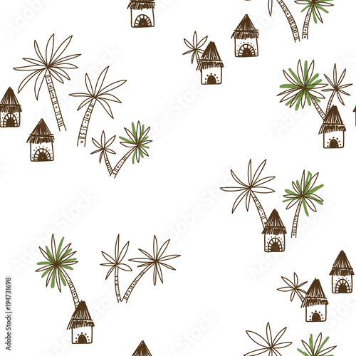 Vector African seamless pattern