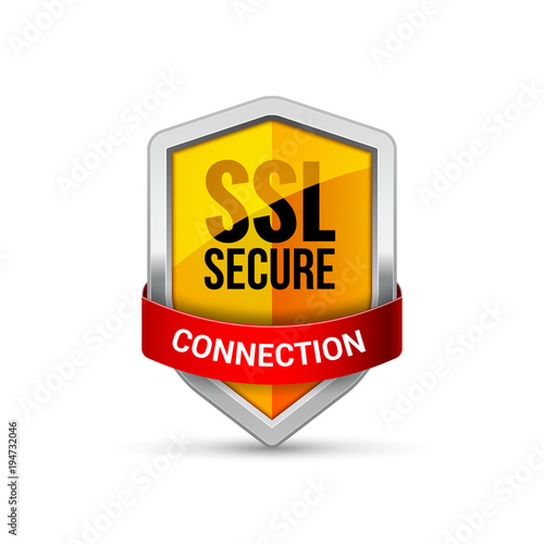 SSL Protection shield guard icon. Security ssl protect sign symbol