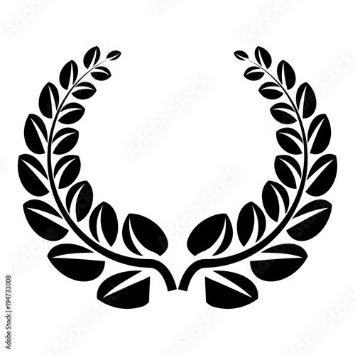 Award wreath icon. Simple illustration of award wreath vector icon for web