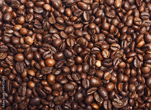 Roasted coffee beans can be used as a background