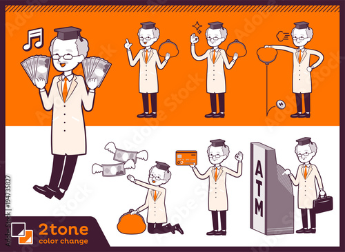 2tone type Research Doctor old men_set 11