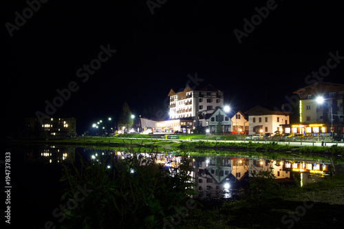 MIsurina lake in the evening