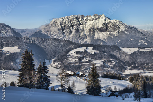 Snowy landscape  Austria