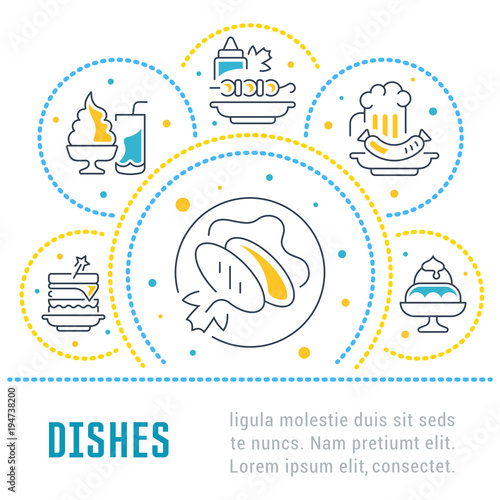 Website Banner and Landing Page of Dishes.