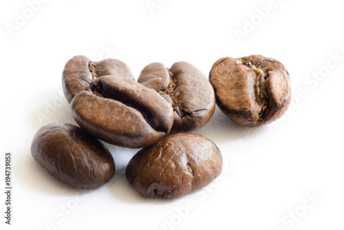 Coffee bean espresso aroma roasted isolated on white background. © Mariusz_arts