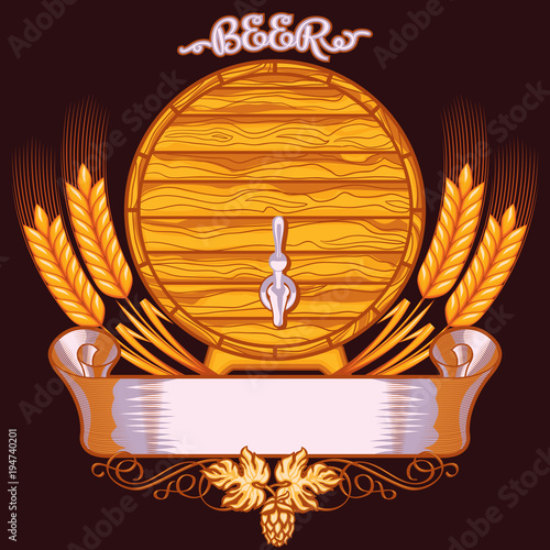 Decorative beer emblem