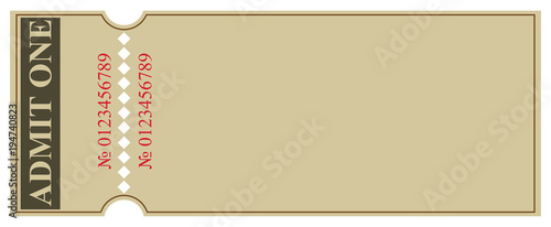 Blank for ticket