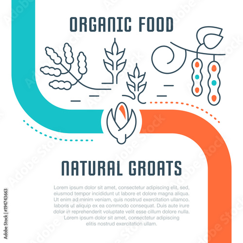 Website Banner and Landing Page of Organic Food.
