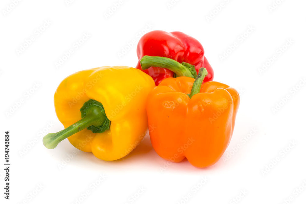 vegetables pepper bulgarian red food product delicious useful cooking food dishes white background isolated