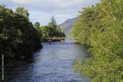 Fluss Oich bei Fort Augustus, Loch Ness in Schottland United Kingdom photo