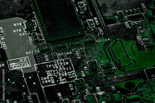 Abstract,close up of Mainboard Electronic computer background. (logic board,cpu motherboard,Main board,system board,mobo) 