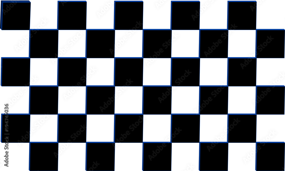 Fototapeta premium 3d black in white boxes