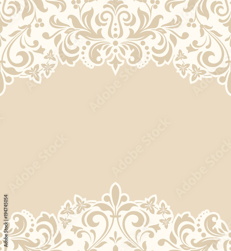 Abstract floral pattern. Vector seamless background. Perfect for invitations or announcements.