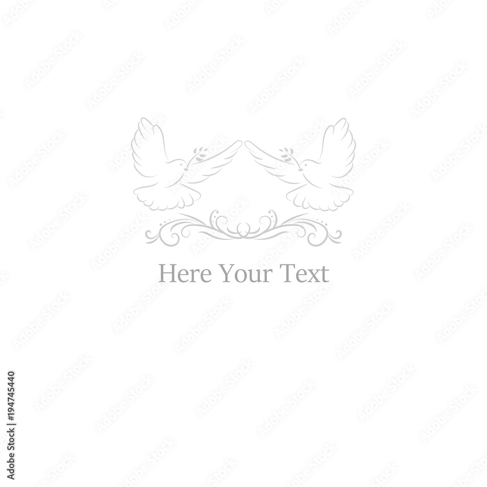 Fototapeta premium Doves logo