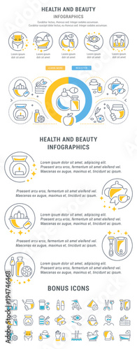 Website Banner and Landing Page of Health and Beauty.