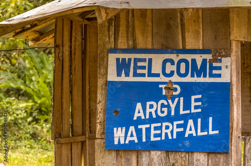 Argyle waterfall in Trinidad and Tobago photo