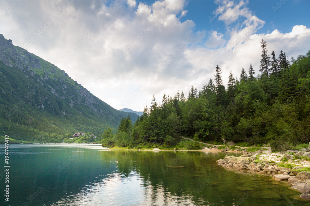 Eye of the Sea lake in Tatra mountains, Poland Eye of the Sea lake in Tatra mountains, Poland