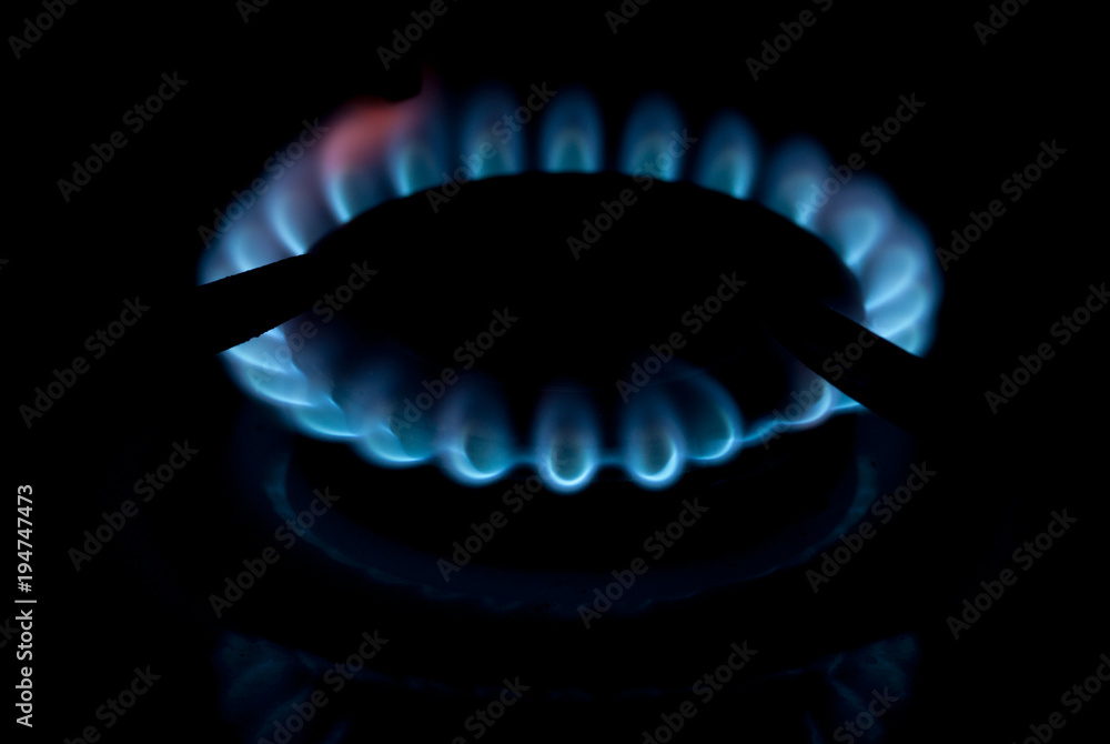 fire burning at gas cooker concept heating fire burning at gas cooker concept heating