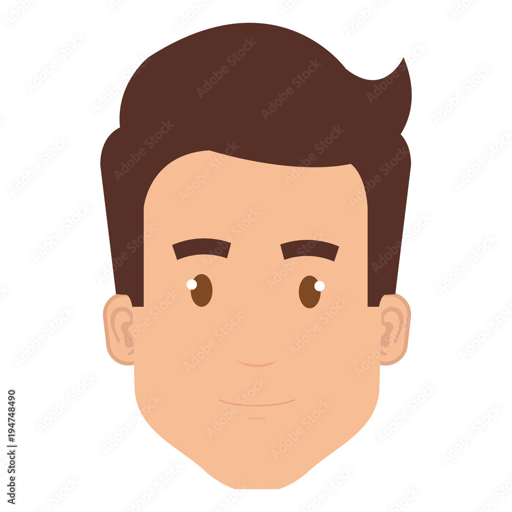young man head avatar character vector illustration design young man head avatar character vector illustration design