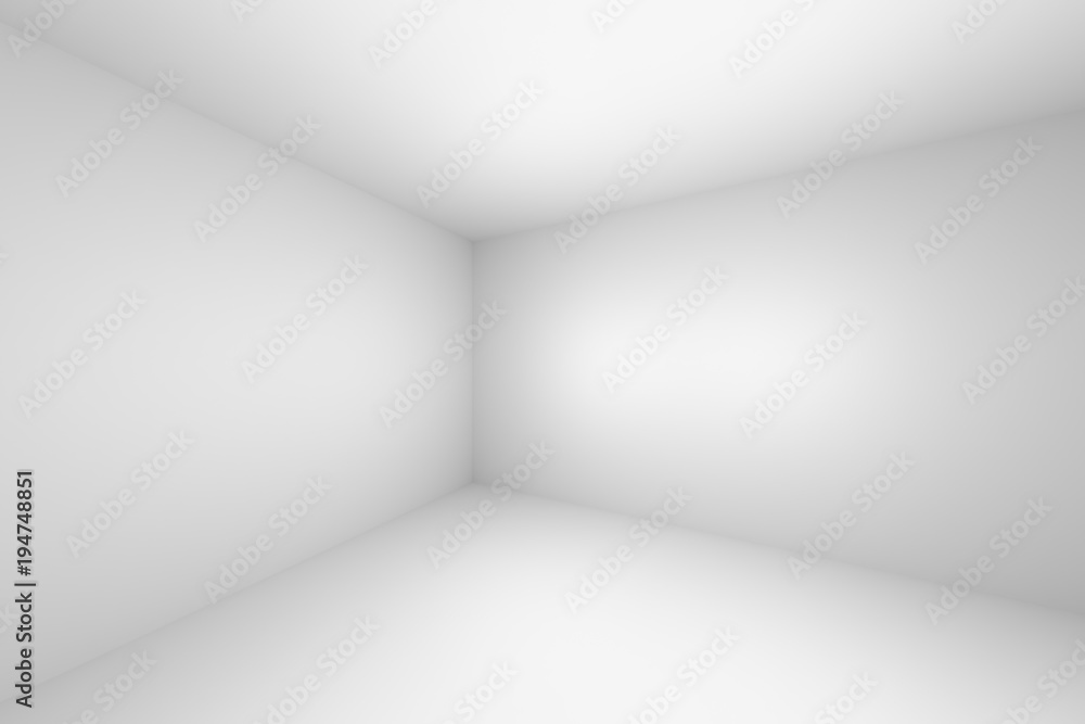 Corner of abstract empty white room Corner of abstract empty white room