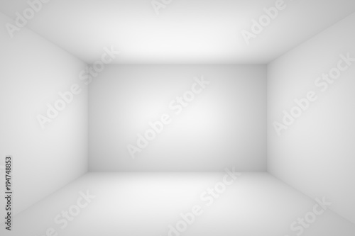 Abstract white empty room photo