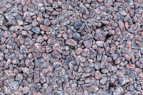texture of small granite stones