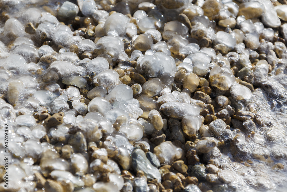 stones in ice