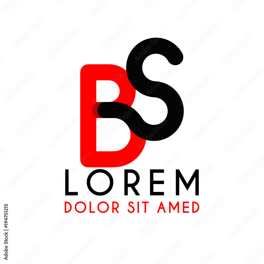 initial Letter SB with red Black and has rounded corners initial Letter SB with red Black and has rounded corners