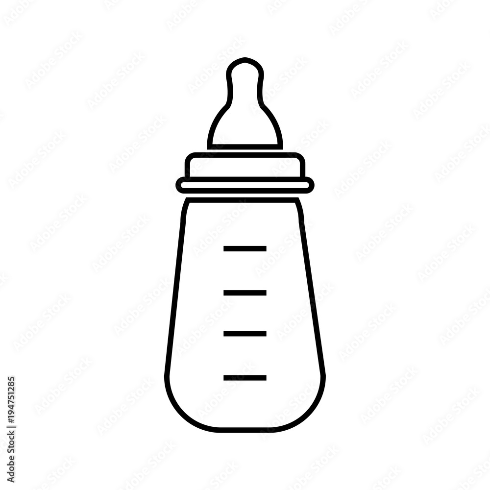Feeding Bottle or Baby bottle for infants and young children vector illustration Feeding Bottle or Baby bottle for infants and young children vector illustration