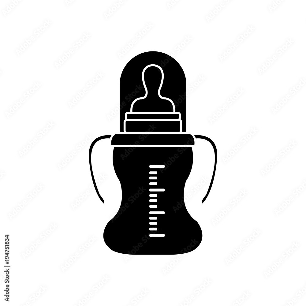 Feeding Bottle or Baby bottle for infants and young children vector illustration Feeding Bottle or Baby bottle for infants and young children vector illustration
