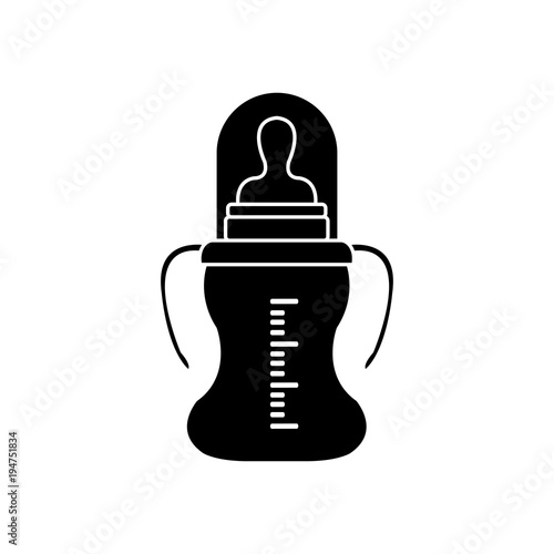 Feeding Bottle or Baby bottle for infants and young children vector illustration