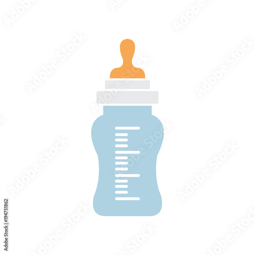 Feeding Bottle or Baby bottle for infants and young children vector illustration