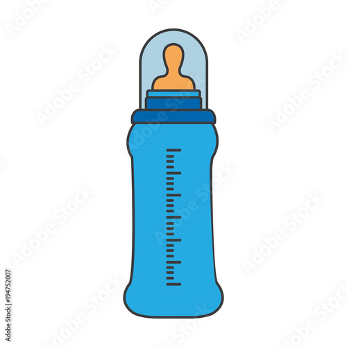 Feeding Bottle or Baby bottle for infants and young children vector illustration