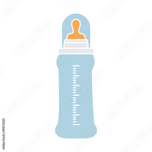 Feeding Bottle or Baby bottle for infants and young children vector illustration