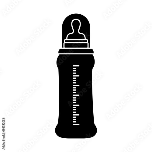 Feeding Bottle or Baby bottle for infants and young children vector illustration