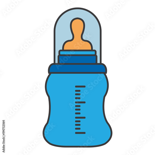 Feeding Bottle or Baby bottle for infants and young children vector illustration