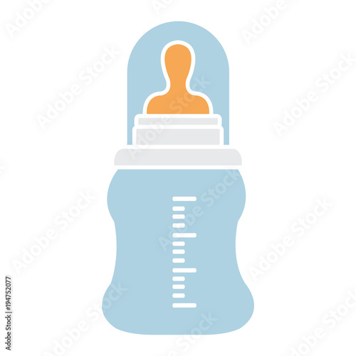 Feeding Bottle or Baby bottle for infants and young children vector illustration