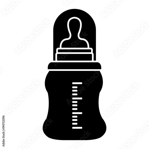 Feeding Bottle or Baby bottle for infants and young children vector illustration