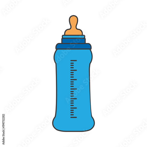 Feeding Bottle or Baby bottle for infants and young children vector illustration