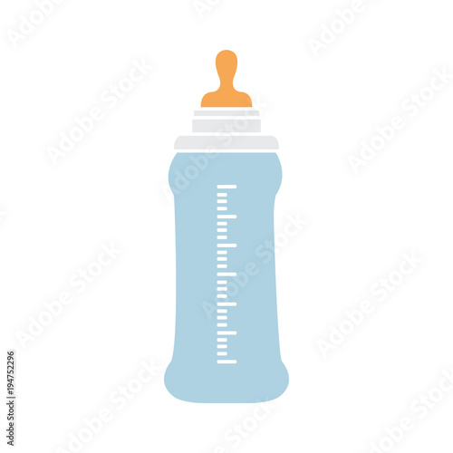 Feeding Bottle or Baby bottle for infants and young children vector illustration