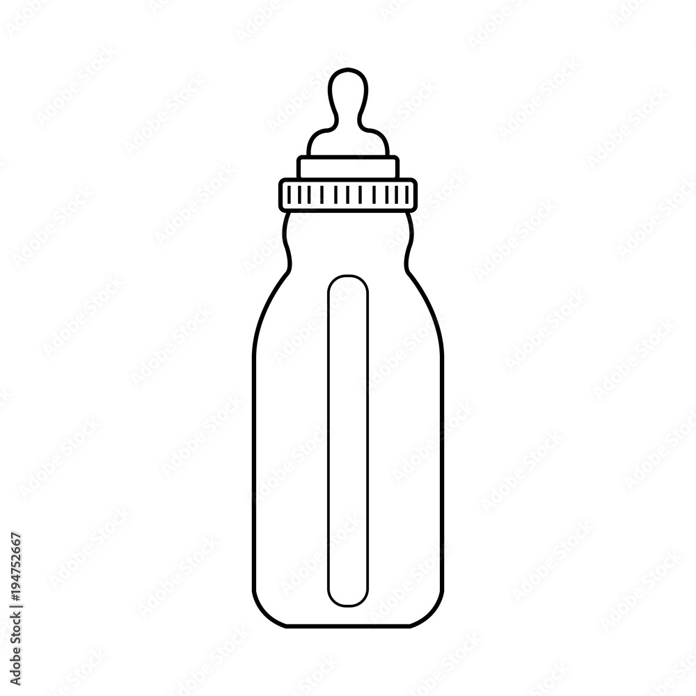 Feeding Bottle or Baby bottle for infants and young children vector illustration Feeding Bottle or Baby bottle for infants and young children vector illustration