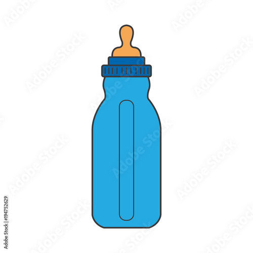 Feeding Bottle or Baby bottle for infants and young children vector illustration